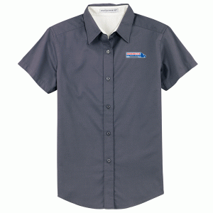 Roadmaster Drivers School Embroidered Ladies Short Sleeve Easy Care Shirt