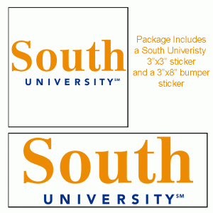 South University Sticker and Bumper Sticker Package
