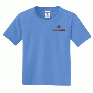 Halme Builders Youth 50/50 Cotton/Poly T-Shirt. 