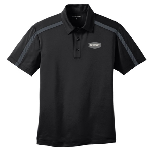 Fast Way Freight Silk Touch Performance Colorblock Stripe Polo.