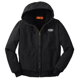 Fast Way Freight Washed Duck Cloth Insulated Hooded Work Jacket