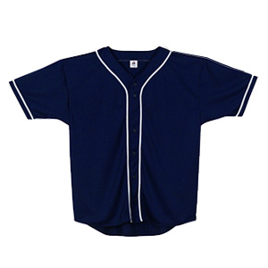 plain navy blue baseball jersey