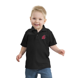 Washington State Cougars Silk Touch Toddler Sport Shirt - Embroidered