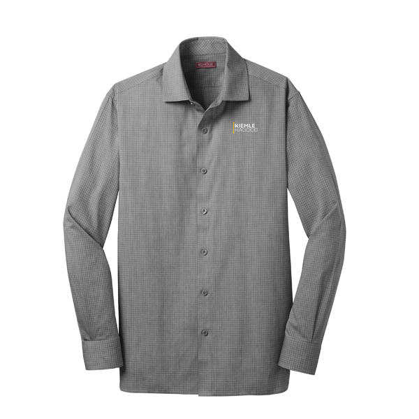 Kiemle Hagood Red House Graph Check Non-Iron Shirt