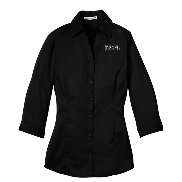 Kiemle Hagood NEW IMPROVED Port Authority Ladies 3/4-Sleeve Blouse
