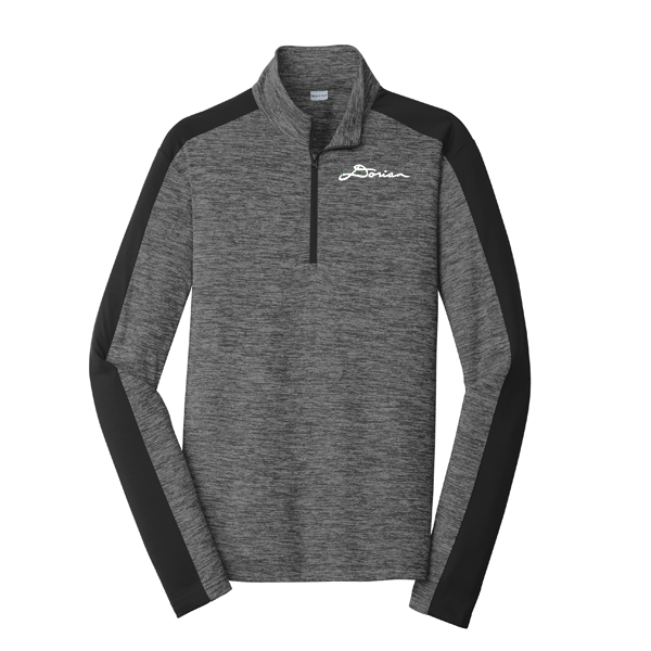 Dorian Studio Sport-TekÂ® PosiChargeÂ® Electric Heather Colorblock 1/4-Zip Pullover