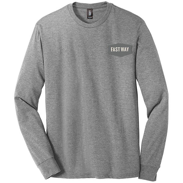 District Made® Mens Perfect Tri® Long Sleeve Crew Tee | Fast Way Freight