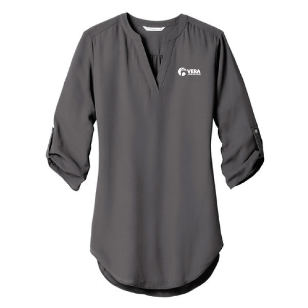 Ladies 3/4-Sleeve Tunic Blouse.
