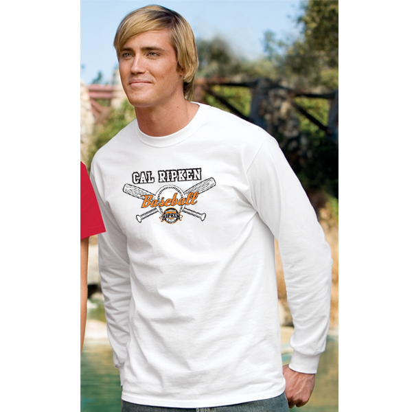 Cal Ripken Baseball 100% Cotton Long Sleeve T-shirt