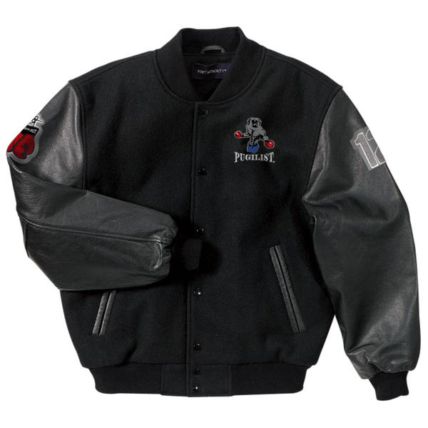 Pugilist Wool and Leather Letterman Jacket | Pugilist