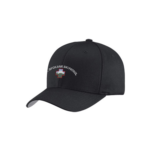 Mt.Spokane Ski Patrol Structured Twill Flexfit Hat | Mt. Spokane Ski Patrol