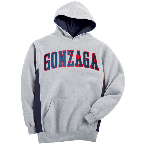Gonzaga Bulldogs Tackle Twilled Youth Colorblock Hooded Sweatshirt ...