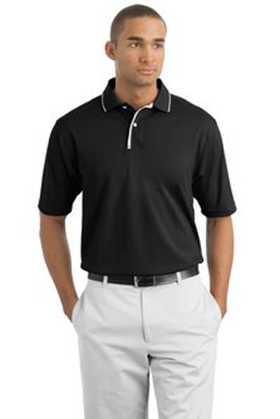 EWU Dri-Mesh Polo with Striped Collar - Embroidered
