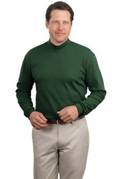 Embroidered clearance mock turtleneck