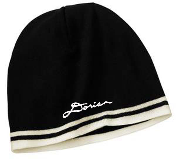 Dorian Studio Knit Skull Cap with Stripes