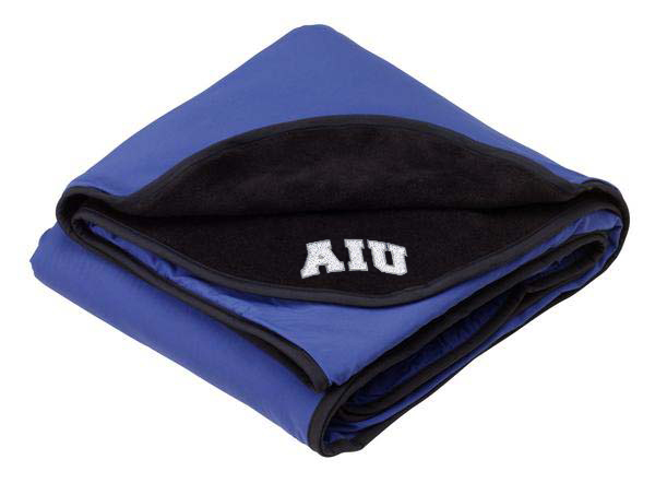 AIU Embroidered Fleece and Nylon Travel Blanket | AIU Virtual