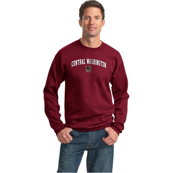 Central Washington University Screen Printed Port & Company® - Crewneck ...