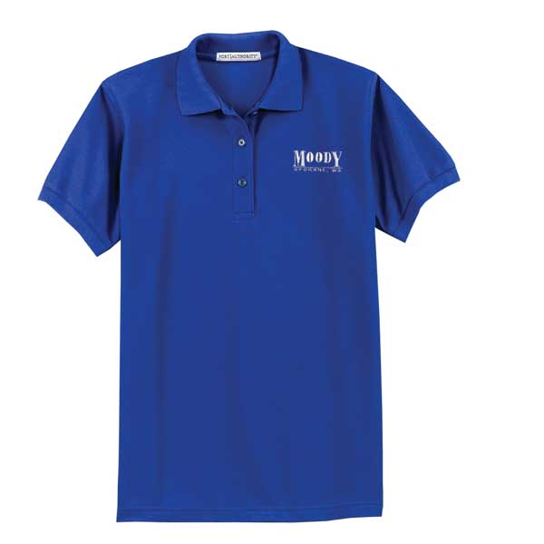 Moody Bible Institute Ladies Silk Touch Polo | Moody Bible Institute