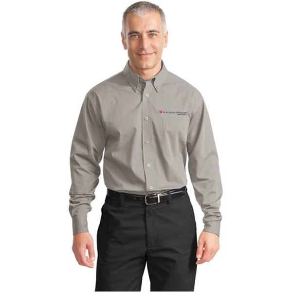 Art institute embroidered tonal nwcvq easy care shirt  art institute