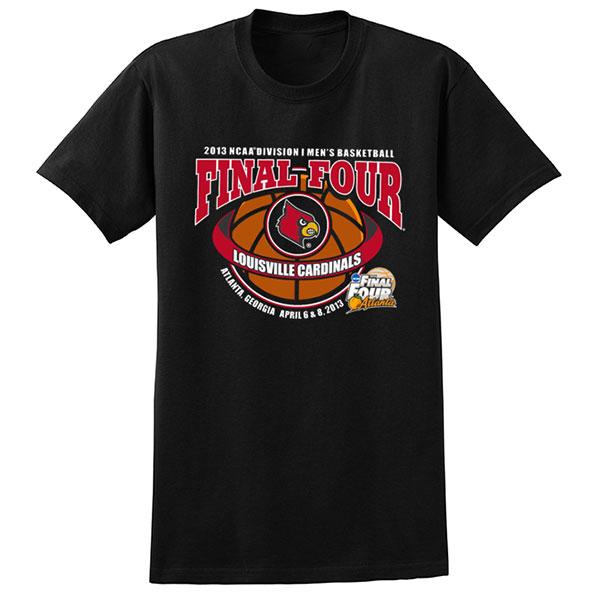 Official Louisville Cardinals 2013 Men's Basketball Tournament Final Four T- Shirt